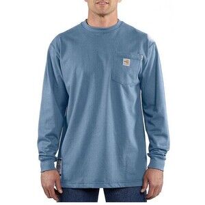 Carhartt FR Shirt Mens XXL Light Blue Fire Resistant  Long Sleeve Cat2 2XL